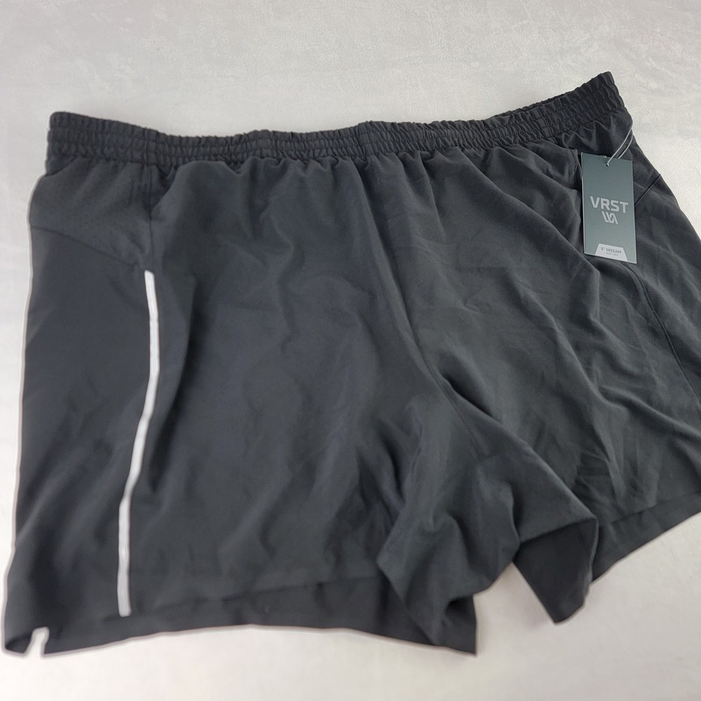 VRST 2X XXL Mens Running Short Accelerate 5" Ins Training Gym Black Mesh Liner